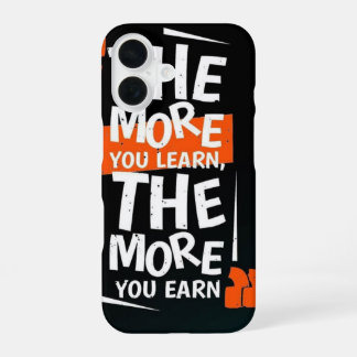 Coque iPhone 16 Plus vous apprenez, plus vous gagnez _ cas de télé