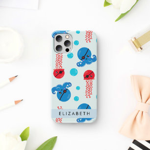 Coque iPhone 16 Poulpe Pirate, Méduse Pirate, Mer, Votre Nom