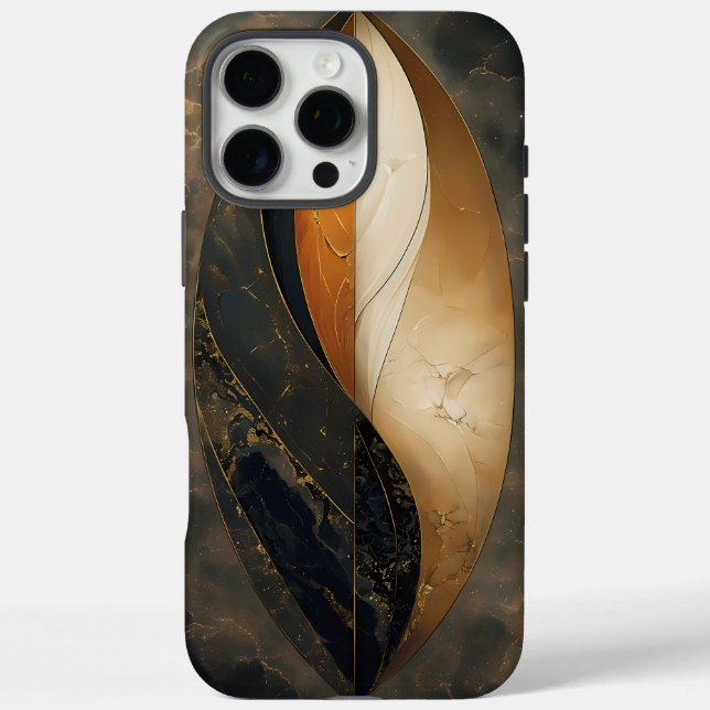 coque iPhone 16 Pro Max avec art cosmique Abstrait (Verso)