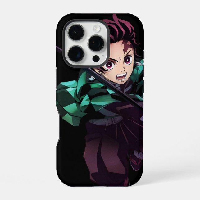 Coque iPhone 16 Pro Tanjiro Kamado coque iphone (Verso)