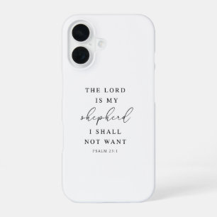Coque iPhone 16 Psaume 23 Le Seigneur est Mon Pasteur
