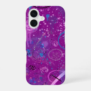 Coque iPhone 16 Purple Abstrait Dreamscape