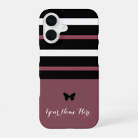 Rayures horizontales marron, noires et blanches