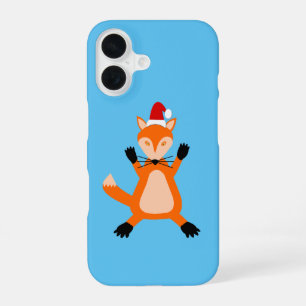 Coque iPhone 16 Renard de Noël mignon