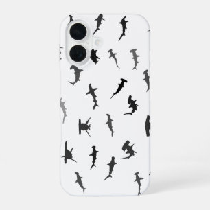 Coque iPhone 16 Requin Marteau Minimaliste Motif Requin Marteau
