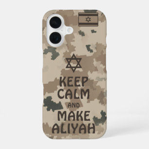 Coque iPhone 16 Restez Calme Et Faites De L'Aliyah - Désert