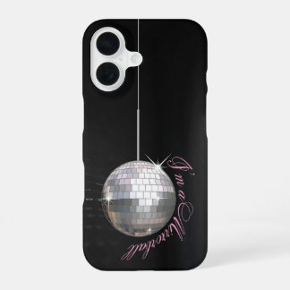 Coque iPhone 16 Retrouvez-moi au globe disco