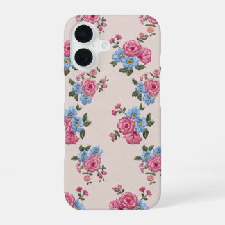 Coque iPhone 16 Rose embroidery texture iPhone16 case