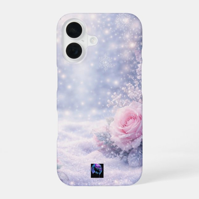 Coque iPhone 16 Roses d'hiver (Verso)