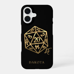 Coque iPhone 16 RPG Crit AF Table de jeu de rôle fantasy PnP Gam