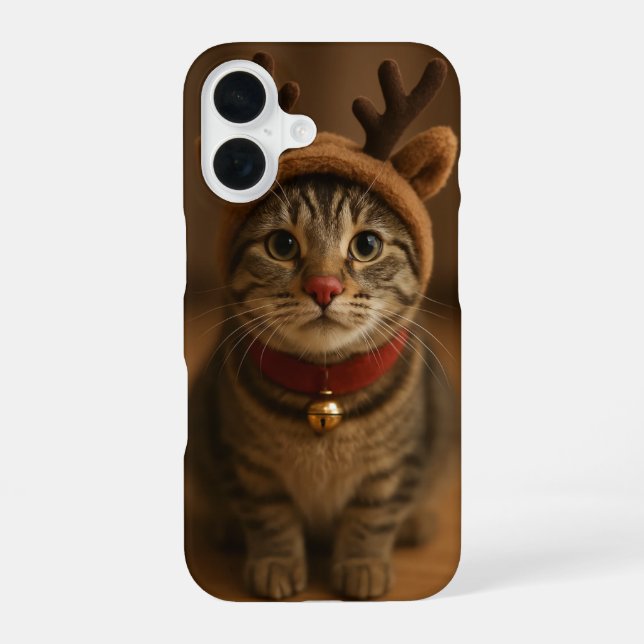 Coque iPhone 16 Rudolph the Cat iPhone 16 Case (Verso)