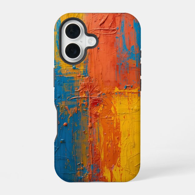 Coque iPhone 16 Rythme de couleur brute - Couverture de téléphone  (Verso)
