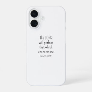 Coque iPhone 16 Simple Foi en Dieu Noir et Blanc
