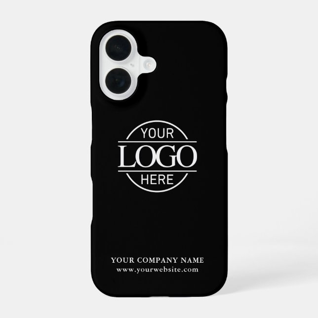 Coque iPhone 16 Simple Minimal Custom Business Company Logo (Verso)