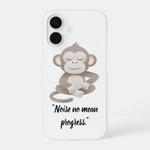 Coque iPhone 16 Singe de Confiance Calme – Boîtier de Téléphone Mi