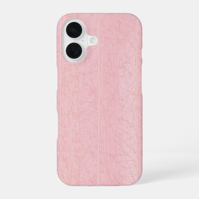 Coque iPhone 16 Soft Pink Bamboo Forest Phone Case (Verso)