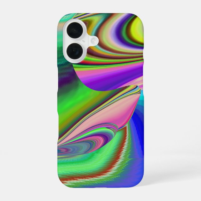 Coque iPhone 16 Summerfeel, Rainbowart 3D Abstrait (Verso)