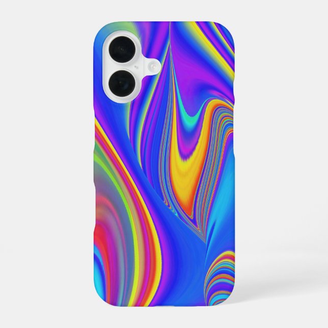 Coque iPhone 16 Summerfeel, Rainbowart 3D Abstrait (Verso)