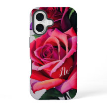 Superbes roses et texte personnalisé