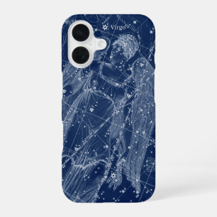 Coque iPhone 16 Symbole Virgo Zodiac Illustration Vintage