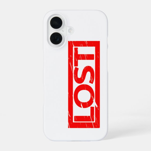 Coque iPhone 16 Timbre perdu (Verso)