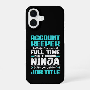Coque iPhone 16 Titre de profession de gardien de compte Compétenc