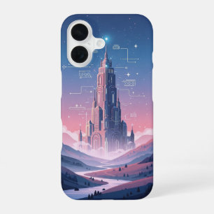 Coque iPhone 16 Tour Magique Vintage Pixel-Arcade