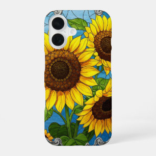 Coque iPhone 16 Tournesols Vibrants