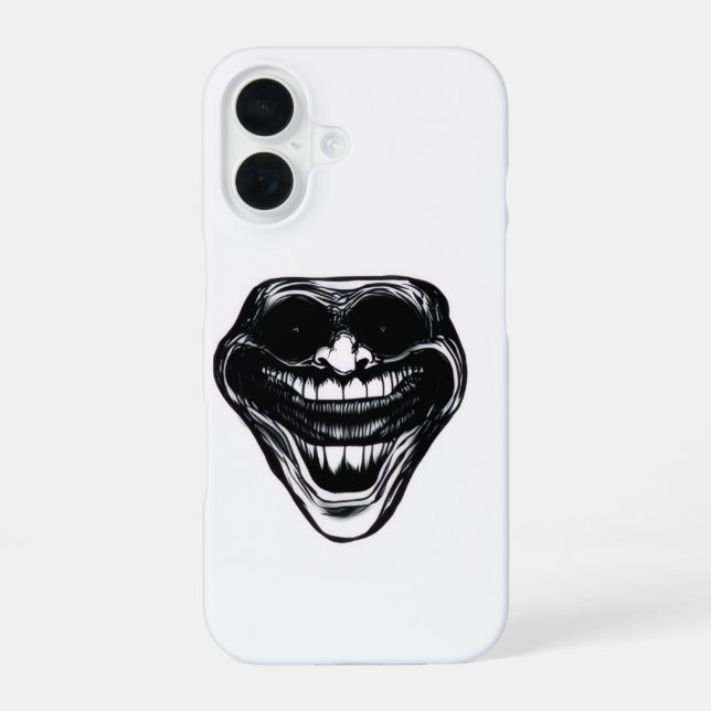 Coque iPhone 16 trollface (Verso)