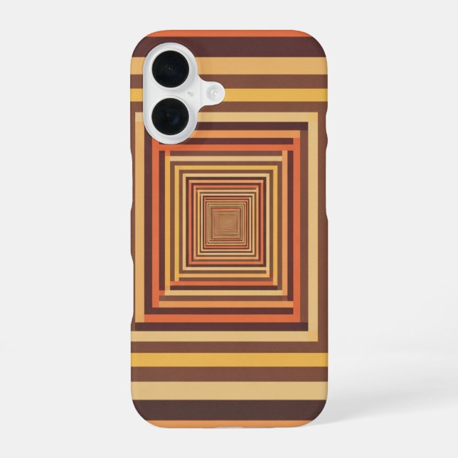 Coque iPhone 16 Tunnel Pixel Rétro (Verso)