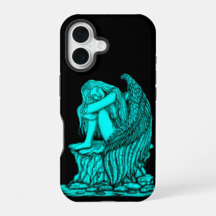 Coque iPhone 16 Un ange endormi sur la pierre