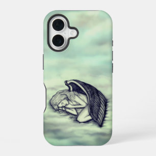 Coque iPhone 16 Un Ange endormi sur les nuages des cieux