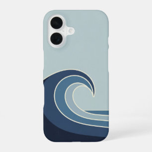 Coque iPhone 16 Vague océanique vintage