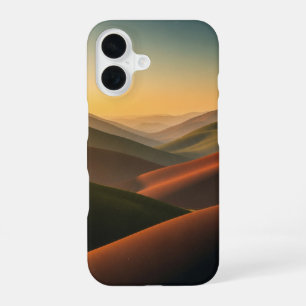Coque iPhone 16 Vallée vintage aux tons terreux