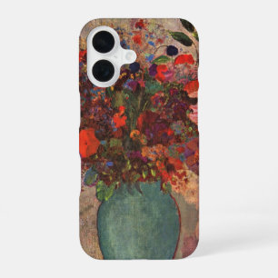Coque iPhone 16 Vase turc par Odilon Redon, Art floral vintage