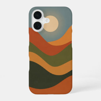 Coque iPhone 16 Vintage Abstract Landscape