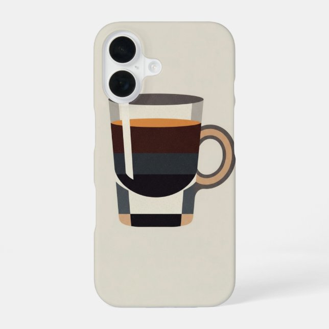 Coque iPhone 16 Vintage Espresso Shot (Verso)