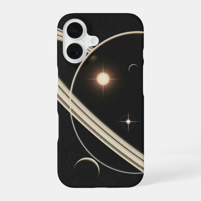 Coque iPhone 16 Vintage Planetary Rings (Verso)