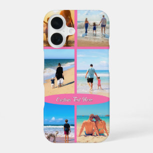 Coque iPhone 16 Votre étui pour iPhone avec collage de photos et t