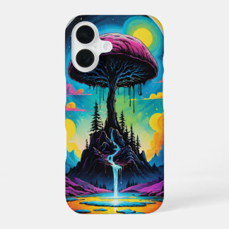 Coque iPhone 16 Voyage en champignon