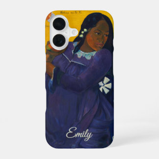 Coque iPhone 16 Woman with a Mango by Paul Gauguin – Personalized