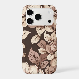 Coque iPhone 17 Pro Fleur Botanique Sépia Neutre P