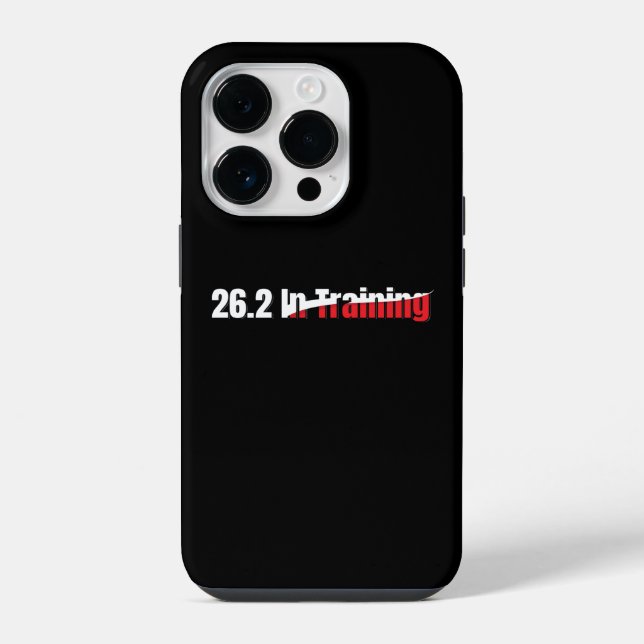 Coque iPhone 26.2 en formation Marathon artistique (Verso)