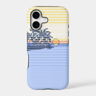 Coque iPhone 5 Big Sunset Stripe Hawaïen