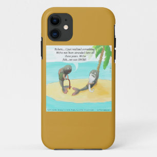 Coque iPhone 5 Poisson Confus Drôle sur une île dé