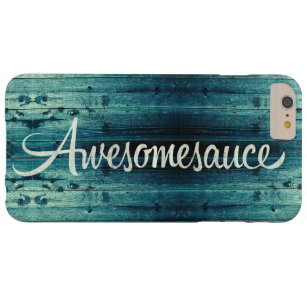 Coque iPhone 6 Plus Barely There Panneau en bois Awesomesauce
