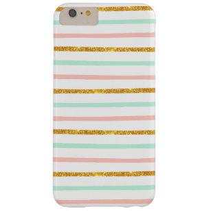 Coque iPhone 6 Plus Barely There Parties scintillant Turquoise d'or rose Fille mode