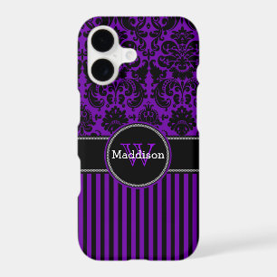 Coque iPhone 7 Damas Tracées Violet