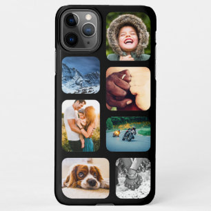 Coque iPhone 11Pro Max 7 Photo Collage Modèle Arrondi Mobile