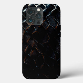 Coque iphone à l'échelle de dragon noir